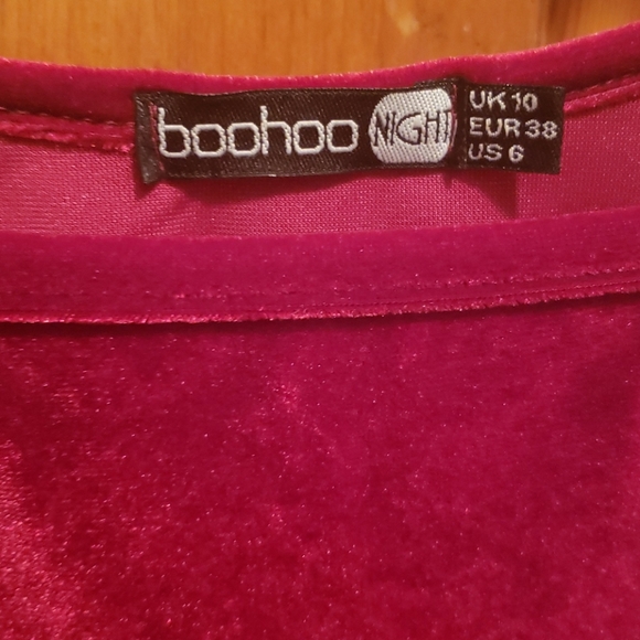 Velvet mini dress - Picture 3 of 5